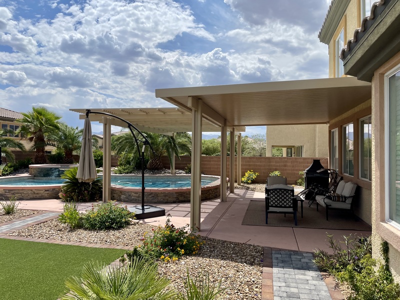 Las Vegas backyard patio installation