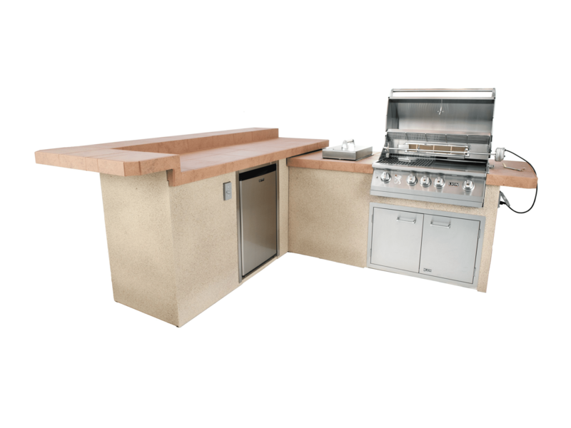 Outdoor kitchen layout
