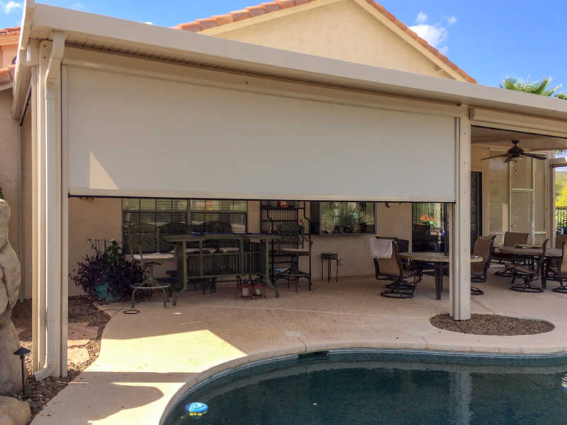 Retractable shades